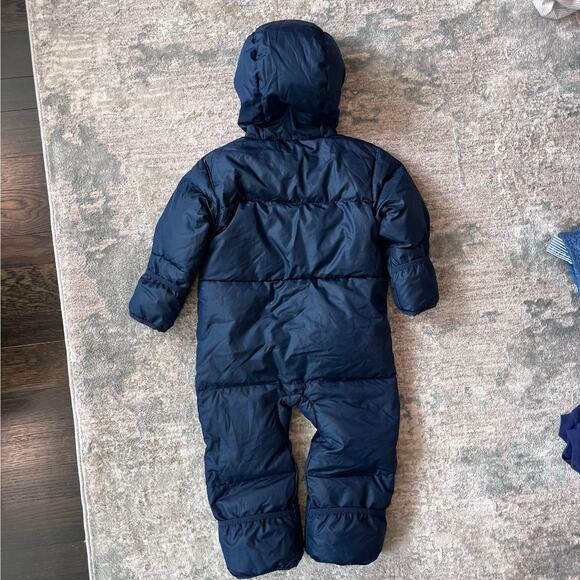 Columbia Snuggly Bunny Bunting Down Snow Suit Navy 18-24 Months - Picture 7 of 11